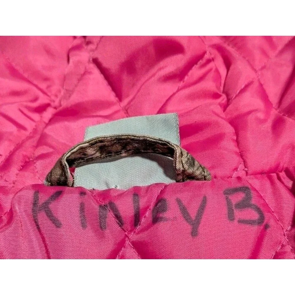 Carhartt Girls XXS 4-5 Realtree Xtra Camo Pink Quilt Lined Hooded Jacket Coat